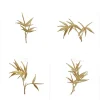 Écussons thermocollants brodés feuilles de bambou, style ethnique, bricolage pour ventilateur, boîte à bijoux, sac, jupe, colle arrière décorative