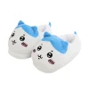 chiikawa jiikawa pantoufles en peluche ours auto déprécateur usachi xiaobachiika pantoufles mignonnes intérieur chaussures en coton super doux cadeau pour fille