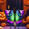 ailes de papillon pour femmes adultes, costumes d'halloween, roman, dégradé