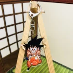 Porte-clés en acrylique Dragon Ball, troncs Goku Buu Piccolo, accessoire de Cosplay Anime