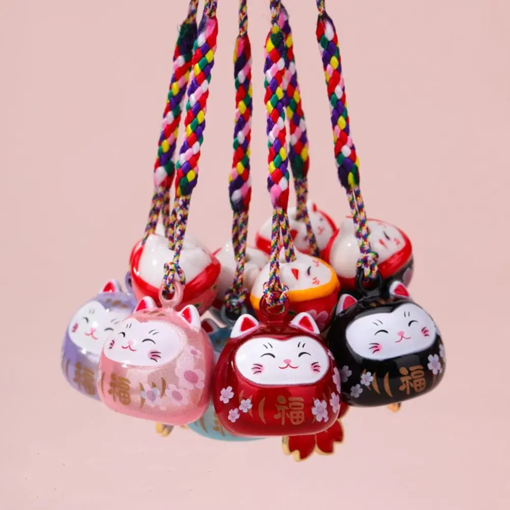 Porte-clés Maneki Neko mignon, ornement en fleur de cerisier, pendentif chat porte-bonheur, décoration de sac à dos, breloques, sangle de téléphone pour filles Porte-clés Maneki Neko mignon, ornement en fleur de cerisier, pendentif chat porte-bonheur, décoration de sac à dos, breloques, sangle de téléphone pour filles