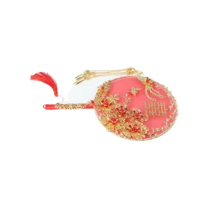 Éventail de groupe de mariée Style ancien mariée Xiuhe ventilateur festif produit fini main tenant ventilateur Xiuhe vêtements ventilateur Tuan ventilateur rond