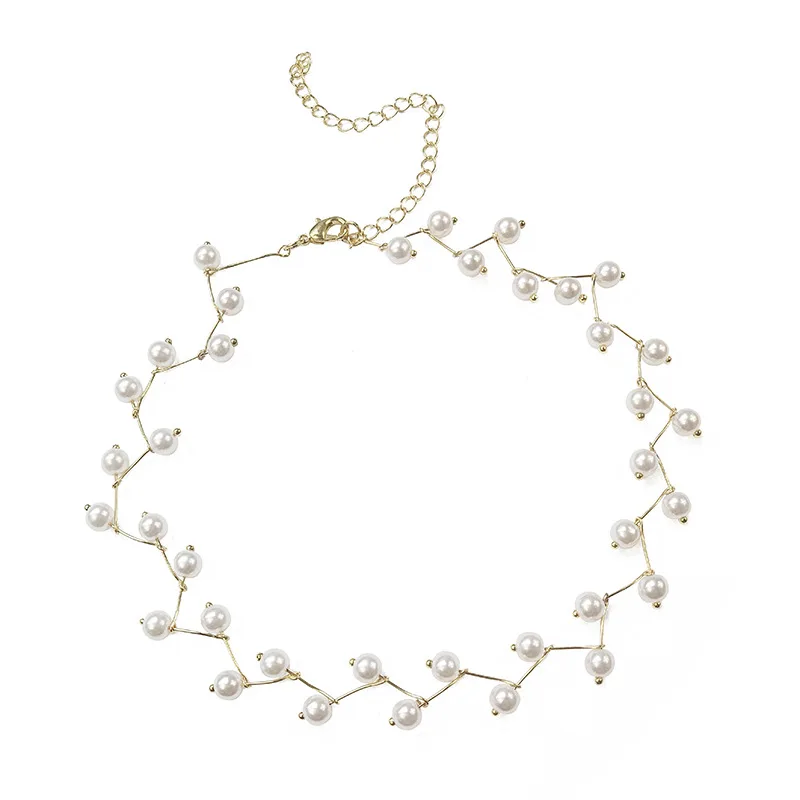 collier de perles tendance, bijoux de mode coréenne pour femmes, chaîne de cou, ras du cou, accessoires, cadeau, collier court, chaîne féminine collier de perles tendance, bijoux de mode coréenne pour femmes, chaîne de cou, ras du cou, accessoires, cadeau, collier court, chaîne féminine