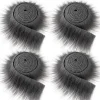 rubans en fausse fourrure de 1.5m, bricolage, couture, garniture moelleuse, tissu de coupe, décoration de la maison, costume, peluche, rayure, cadeau