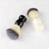 brosse de rasage de barbe avec manche en bois, pinceaux de maquillage, poils, salon de coiffure, rasage en mousse regina, livres qualifiée aux pour hommes, outil de barbier, 1pc