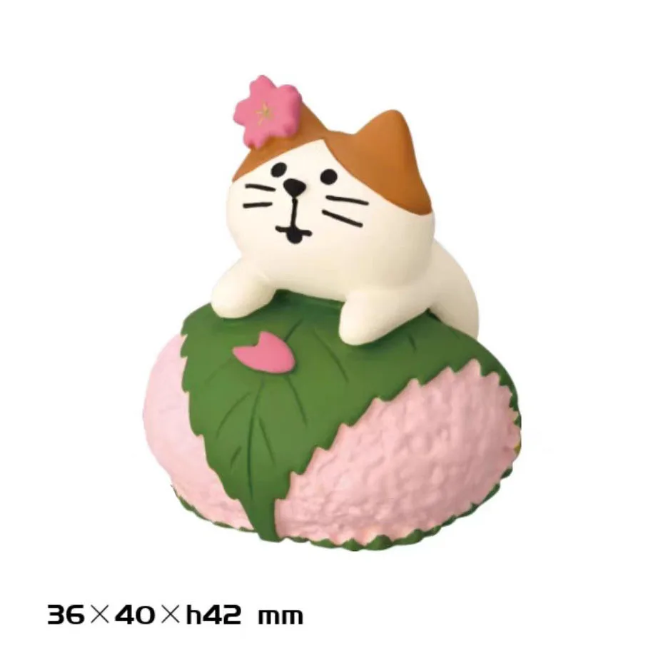 zakka fleur de cerisier mignon chat ornement fleurs d'amiral scène ins jouet à la mode bricolage résine artisanat chiffres ornements zakka fleur de cerisier mignon chat ornement fleurs d'amiral scène ins jouet à la mode bricolage résine artisanat chiffres ornements