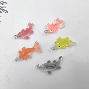 Breloques Kawaii en forme de petit poisson, carpe Koi, pour la fabrication de bijoux, animaux, pendentifs en forme de poisson rouge, artisanat, boucle d’oreille, porte-clés, 10 pièces Breloques Kawaii en forme de petit poisson, carpe Koi, pour la fabrication de bijoux, animaux, pendentifs en forme de poisson rouge, artisanat, boucle d’oreille, porte-clés, 10 pièces
