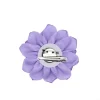 Broche fleur tissu à mode ornement d&rsquo;épingle à collier pour les amateurs mode