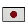 emblème tactique national brodé drapeau du japon, patch réfléchissant ir, masque à gaz poison prajna japonais, crâne, sac à dos avec appliques