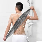 Gant de toilette japonais en Nylon, brosse pour le dos, exfoliant, éponge de douche, accessoires de salle de bain pour le corps