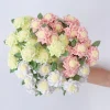 bouquet de gardénia au crochet en fil fait à la main, décoration de maison, ornements de mariage, cadeaux de vacances