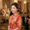 Épingle à cheveux élégante à fleurs douces, style thaïlandais, peigne en tissu, couvre chef floral, chignon, pinces à cheveux pour mariée