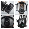 masque facial complet à gaz de type mf14/87, respirateur chimique, avec filtre en caoutchouc naturel, auto amortissant