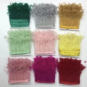 Garniture de plumes de dinde marabout colorées de 2 mètres, 8 à 10cm, artisanat de couture, Plume, robe, chapeau, décor de plumes, frange de ruban Garniture de plumes de dinde marabout colorées de 2 mètres, 8 à 10cm, artisanat de couture, Plume, robe, chapeau, décor de plumes, frange de ruban