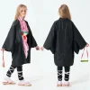 halloween anime kimetsu no yaiba kamado nezuko cosplay costume kimono démon tueur cosplay perruques cheveux carnaval femmes tenue