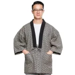 2025 Hanten veste hommes rembourré coton hiver japonais Vintage Kimono Cardigan haut traditionnel vêtements chauds asiatique maison vêtements pyjamas