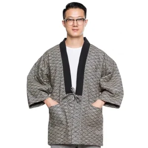 2025 Hanten veste hommes rembourré coton hiver japonais Vintage Kimono Cardigan haut traditionnel vêtements chauds asiatique maison vêtements pyjamas