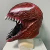 masque de monstre d'horreur en latex à longue langue, couvre chef de cosplay de film de héros souriant, accessoire de blague de maison hantée, costume de fête d'halloween