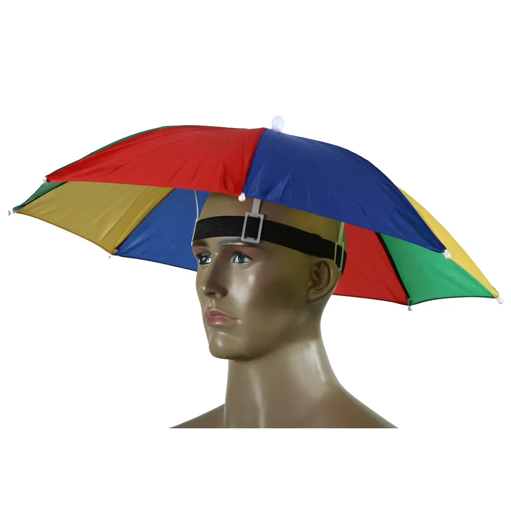 chapeau de parapluie pliable pour l'extérieur, anti pluie, anti soleil, vêtements de sauna, bonnet solaire, pêche, golf, cyclisme, randonnée, camping, ombrage chapeau de parapluie pliable pour l'extérieur, anti pluie, anti soleil, vêtements de sauna, bonnet solaire, pêche, golf, cyclisme, randonnée, camping, ombrage