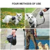pochette de friandises portable pour animaux de compagnie, stockage des déchets multifonctions, sac de taille de récompense pour chiot, distributeur de merde de chien durable
