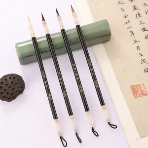 Pinceau de calligraphie traditionnelle chinoise, peinture à l’huile, poils de loup, écritures, bois, huile, aquarelle, Art Pinceau de calligraphie traditionnelle chinoise, peinture à l’huile, poils de loup, écritures, bois, huile, aquarelle, Art