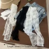 Ceinture longue en dentelle coréenne Y2k, avec nœud Floral, fine à nouer, pour robe en jean, pour filles épicées Ceinture longue en dentelle coréenne Y2k, avec nœud Floral, fine à nouer, pour robe en jean, pour filles épicées