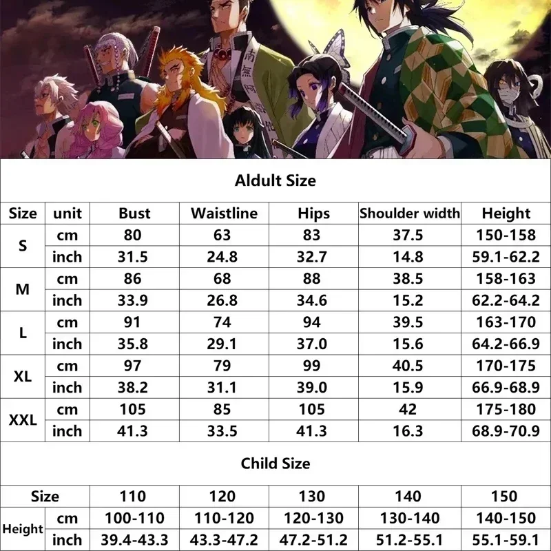 costume de cosplay anime oke roji mitsuri pour adultes et enfants, kimono haori, robe, perruque, vêtements d'halloween, 2025 costume de cosplay anime oke roji mitsuri pour adultes et enfants, kimono haori, robe, perruque, vêtements d'halloween, 2025