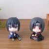 figurine de dessin animé naruto naruto 9cm, kakashi, version q, kawaii sasuke itachi, décoration de voiture, modèle de collection
