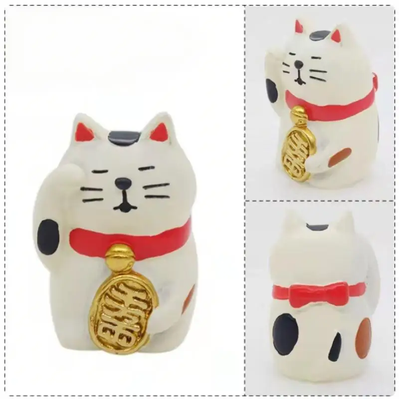 statue de chat japonais zakka, figurines miniatures en résine, jouets artisanaux, ornement de voiture, décoration de maison, accessoires de photographie statue de chat japonais zakka, figurines miniatures en résine, jouets artisanaux, ornement de voiture, décoration de maison, accessoires de photographie