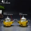 arshen – théière en verre filtrée et résistante à la chaleur de 250ml, double paroi ou avec théière à ressort en acier inoxydable, théière en verre transparent