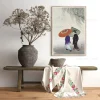 art mural sur toile vintage pour la décoration de la maison, affiche et impressions de geisha japonaise financièrement, gérer une femme