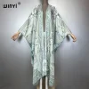 winyi bohème kimono lâche cardigan tenues de plage femme couvrir robe de soirée longue vers le bas manteau maxi robe de luxe vêtements de plage