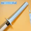 40in rukia blanc katana original samouraï sabre taille japonais katana ninja eau de javel anime épée cosplay accessoire couteau lame jouet cadeau