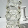 huanzhi vintage transparent résine géométrique bracelet asymétrique large vintage personnalisé clair bracelet femmes bijoux cadeau