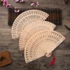 Éventail à Main Pliant en Bois, en Bambou Chinois, pour Femme, Décoration de ixde Mariage, Cadeau Artisanal Décoratif Éventail à Main Pliant en Bois, en Bambou Chinois, pour Femme, Décoration de ixde Mariage, Cadeau Artisanal Décoratif