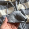 pull court tricoté rayé pour femme, cardigan à manches longues, capuche, fermeture éclair, court, streetwear, y2k, haut court, automne