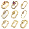 Fournitures de fermoir de Bracelet de collier, mousqueton de fixation fait à la main, fermoirs à vis, accessoires pour travaux d&rsquo;aiguille de luxe, fabrication de bijoux à faire soi-même