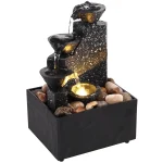 Décor de cascade de table, fontaine d’eau, ornements de bureau, Feng Shui, cascade d’eau qui coule, décoration de paysage de table Décor de cascade de table, fontaine d’eau, ornements de bureau, Feng Shui, cascade d’eau qui coule, décoration de paysage de table