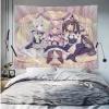 tapisserie murale suspendue pour filles, dessin animé mignon, style japonais, art, science fiction, décoration de maison, couverture murale, chambre à coucher, salon, dortoir