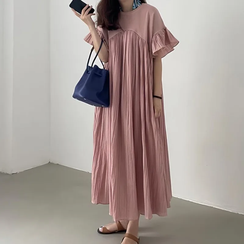robe japonaise robe longue plissée ample pour femmes robe japonaise robe longue plissée ample pour femmes
