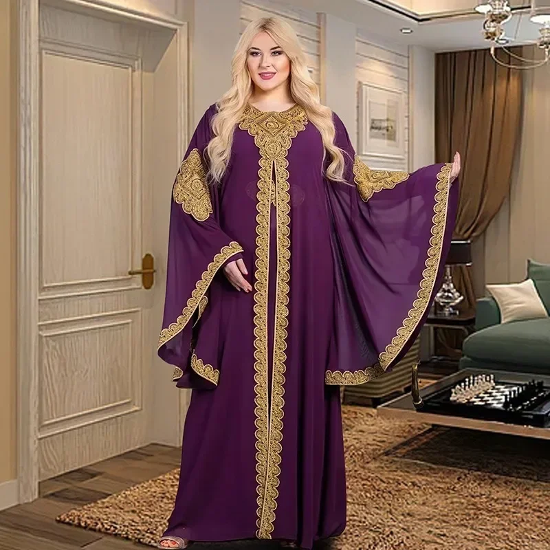 robe maxi en mousseline de soie pour femme musulmane, kaftan, dubaï, abaya, turquie, vêtements islamiques, robes africaines Élégantes, boubou, djellaba robe maxi en mousseline de soie pour femme musulmane, kaftan, dubaï, abaya, turquie, vêtements islamiques, robes africaines Élégantes, boubou, djellaba