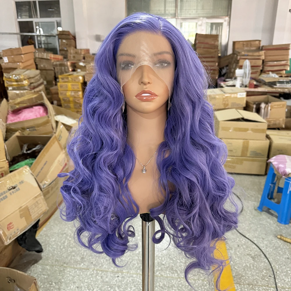 perruque violette vague de corps perruque avant en dentelle synthétique perruque de dentelle naturelle vendre perruques de dentelle violette pour les femmes cosplay anime prêt à porter perruque violette vague de corps perruque avant en dentelle synthétique perruque de dentelle naturelle vendre perruques de dentelle violette pour les femmes cosplay anime prêt à porter