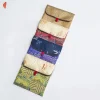 sac à gâteau au thé pu'er en coton et lin fait à la main avec couvercle rabattable et boucle faite à la main, emballage portable résistant à l'humidité, sac cadeau pour thé cere