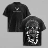 Y2k High Street Vintage lavé Anime Jujutsu Kaisen Ryomen Sukuna T-shirt graphique Vintage vêtements coton à manches courtes unisexe Y2k High Street Vintage lavé Anime Jujutsu Kaisen Ryomen Sukuna T-shirt graphique Vintage vêtements coton à manches courtes unisexe