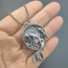 comment entraîner votre dragon collier sans dents nuit fourrure animal dragon bijoux, pendentif dragon gardien cadeau cosplay