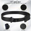 ceinture de combat tactique molle 1.75 pouces, avec 4 boucles interchangeables, sangle en nylon robuste, cadeau pour hommes