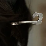 1 pièce sceptre Vintage, épingle à cheveux, épingle à cheveux argentée, polyvalente, Simple, Hanfu, épingle à cheveux, Premium, casque, Design, accessoires pour cheveux