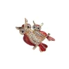 broche hibou rétro exquise, 1 pièce, accessoires de bijoux gothiques polyvalents, cadeau de fête d'anniversaire, sac pour vêtements quotidiens, décoration tendance