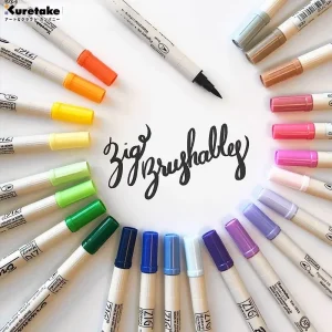 Stylos pinceaux aquarelle à Double pointe ZIG Kuretake du japon, pointes souples, double nuances pour effets étonnants, pour journaux et œuvres d’art faites à la main Stylos pinceaux aquarelle à Double pointe ZIG Kuretake du japon, pointes souples, double nuances pour effets étonnants, pour journaux et œuvres d’art faites à la main