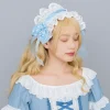 bandeau en dentelle lolita douce, nœud en ruban, bandeau à volants jk, accessoires pour cheveux, coiffure de cosplay de demoiselle d'honneur anime kawaii